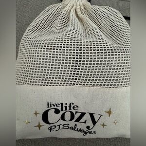 P.J. Salvage Gray and White Slippers